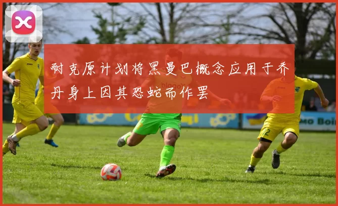 耐克原计划将黑曼巴概念应用于乔丹身上因其恐蛇而作罢